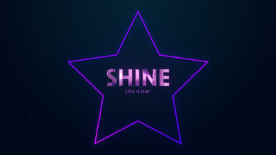 Floating Particles Star Glow Shine Title