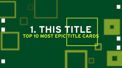 Kinetic Typography Modern Title Card Animated Variation 05