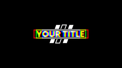 RGB Glitch Delay Echo Effect Modern Trendy Title Intro 13