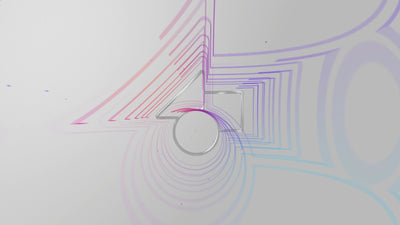 Colorful Echo Duplication Logo Reveal Particles