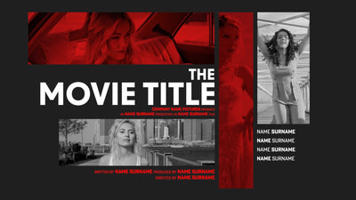 Modern Design Trendy Movie Poster Title Card Animation 03