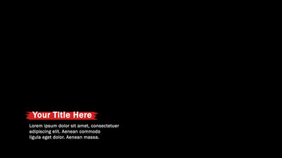 Generic Info Screen Title Quote Question Lower Third