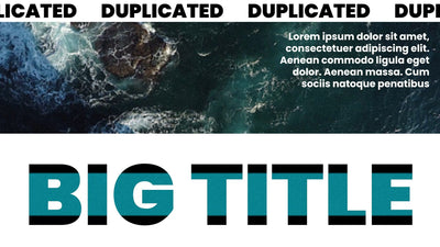 Fancy Elegant Shape See Through Modern Text 04