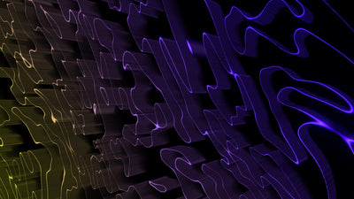 3D Lines Wave Animated Background Variation