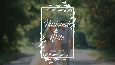 Wedding Title Hand Drawn Beautiful Screen Romantic Love 12