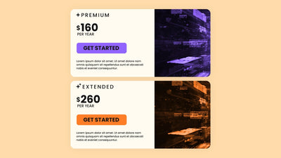 Pricing Table Options Modern Infographic