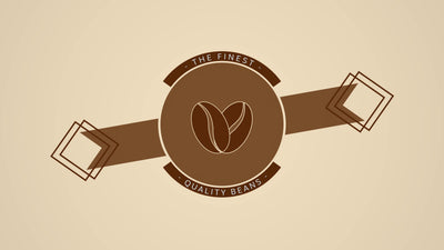 Coffee Bean Barista Bar Clean Animated Emblem Title Card