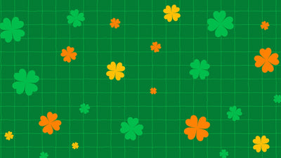 Saint Patricks Day Leprechaun Clover Green Festive Looping Background 02