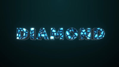 Diamond Gemstone Shiny Text Title Intro