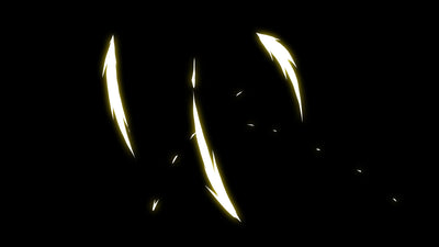 Text Decoration Anime Epic Slash Drawn Overlay 04