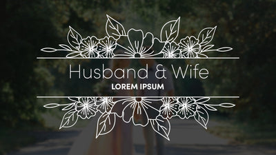 Wedding Title Hand Drawn Beautiful Screen Romantic Love 07