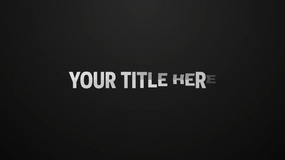 Airport Style Letter Title Intro
