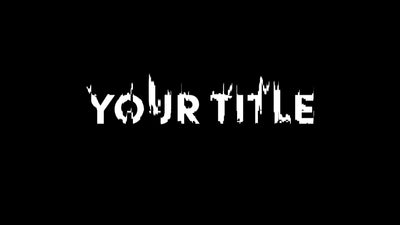 Simple Glitch Text Vertical Slide In Title Intro