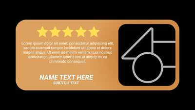 Business Corporate Clean Modern Gradient Rating Testimonial