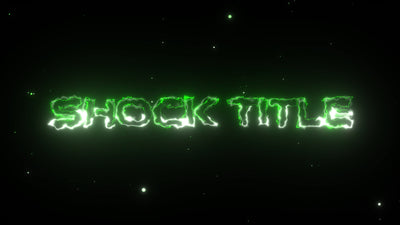 New Style Charged Electric Powerfull Text Title Intro Variation 02