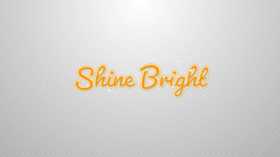 Cartoon Clean Shiny Star Glitter Text Title Intro