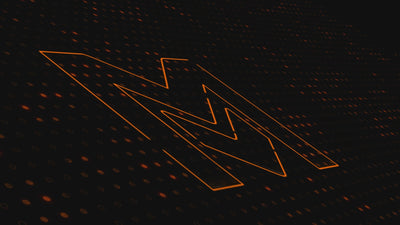 Modern Dots Outline Logo Reveal Dark Texture Depth