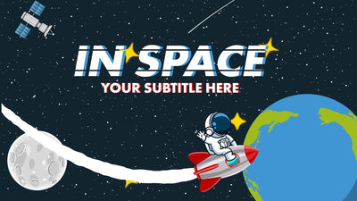 CGStockSpaceAstronautPostcardFlyingOverEarthAndMoon