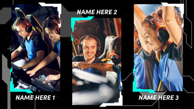 E-Sport Gaming Tournament Team Group Presentation Player Intro