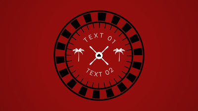 Casino Roulette Rotating Clean Animated Emblem Intro Title