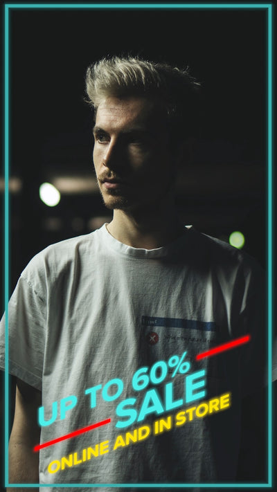 Neon Glowing Social Story Discount Variation 03