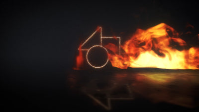 Fire Flame Collapsing Logo Text Reveal Intro