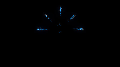 Cartoon Firework Element Blue