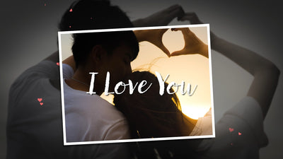 Love Valentine Couple Romantic Hearts Slideshow Wedding 04