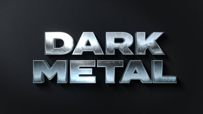 Dark Metal Shiny Extrude Realistic Text Reflective Title Intro