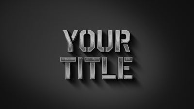 Hard Stone Cold Grunge Concrete Text Title Intro