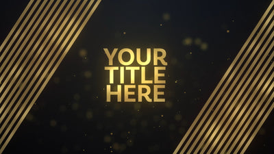 Clean Golden Text Modern Title Intro
