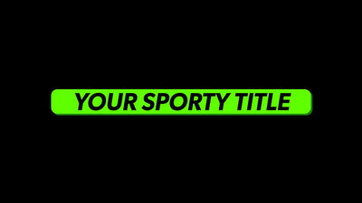 Sporty Auto Scale Rounded Corner Shape Text Lower Third Title