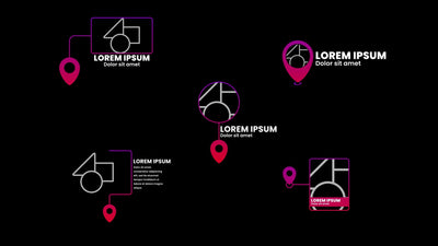 Modern Universal Pop Up Pin Location Lower Third Bundle