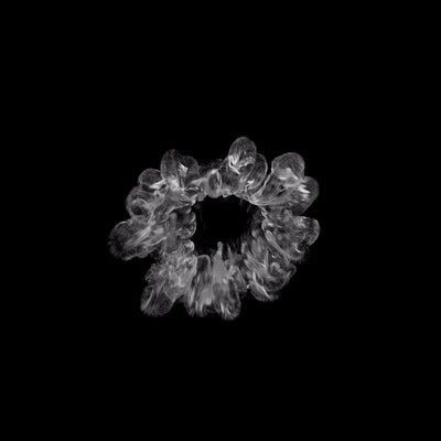 Magic Spell Energy Shockwave 03 Angled Black & White