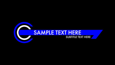 Circle Special Lower Third Animation Variation 3