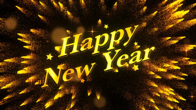 Modern Firework Sparkle Explosion New Year Festive Title Intro