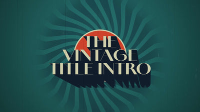 Vintage Title Intro Circle Warp Background Commercial