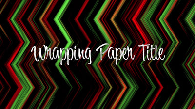Santa Christmas Gift Wrapping Paper Title Intro