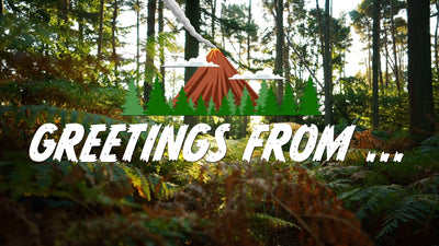 Adventure Travel Greeting Card Vulcano Title Intro