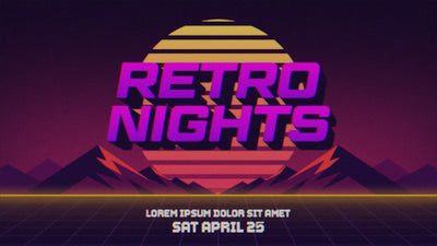 Retro Old School Grunge Vintage Gradient Noise Clean Look Title Intro 02