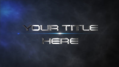 Sci-Fi Action Movie Flare Particles Alien Space Title Intro