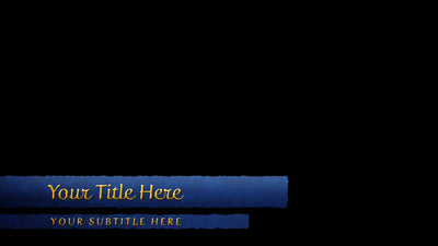Ribbon Wave Medieval Flag Inspired Banner Cloth Lower Third