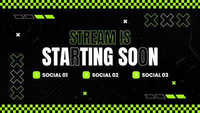 E-Sport Game Stream Streamer Starting Intro Screen Modern