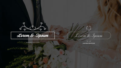 Wedding Couple Announcement Animated Border Modern Pack 02