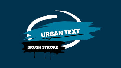 Brush Stroke Paint Drawing Fun Bright Lower Third 02