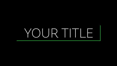 Simple Accent Color Auto Scale Rectangle Text Title Intro