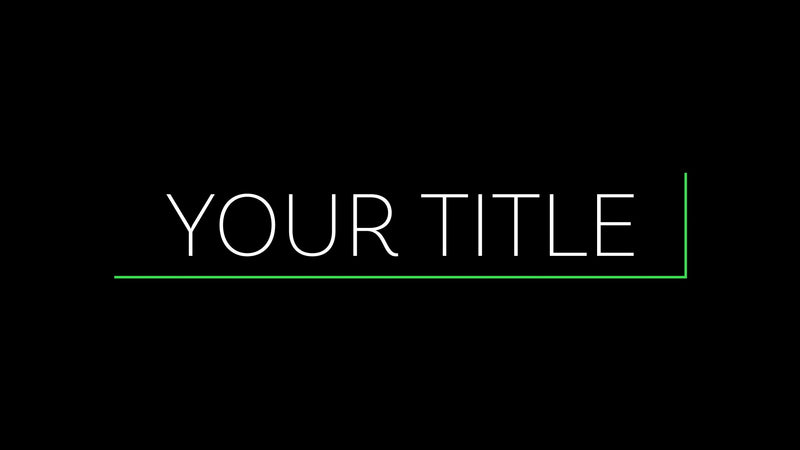 Simple Accent Color Auto Scale Rectangle Text Title Intro