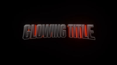 American Highschool Style Text Glow Title Intro