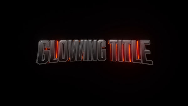 American Highschool Style Text Glow Title Intro