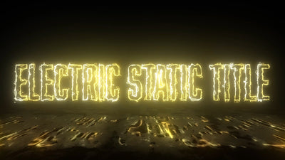 Electric Shock Static Duo Tone Logo Title Reveal